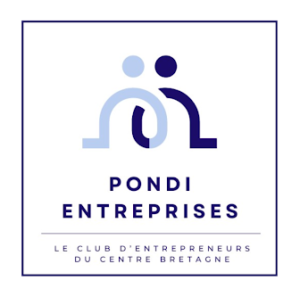 Logo de Pondi Entreprises, partenaire financier du documentaire 'Les Cimes de l'Âme', club d'entrepreneurs du Centre Bretagne.